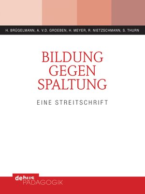 cover image of Bildung gegen Spaltung